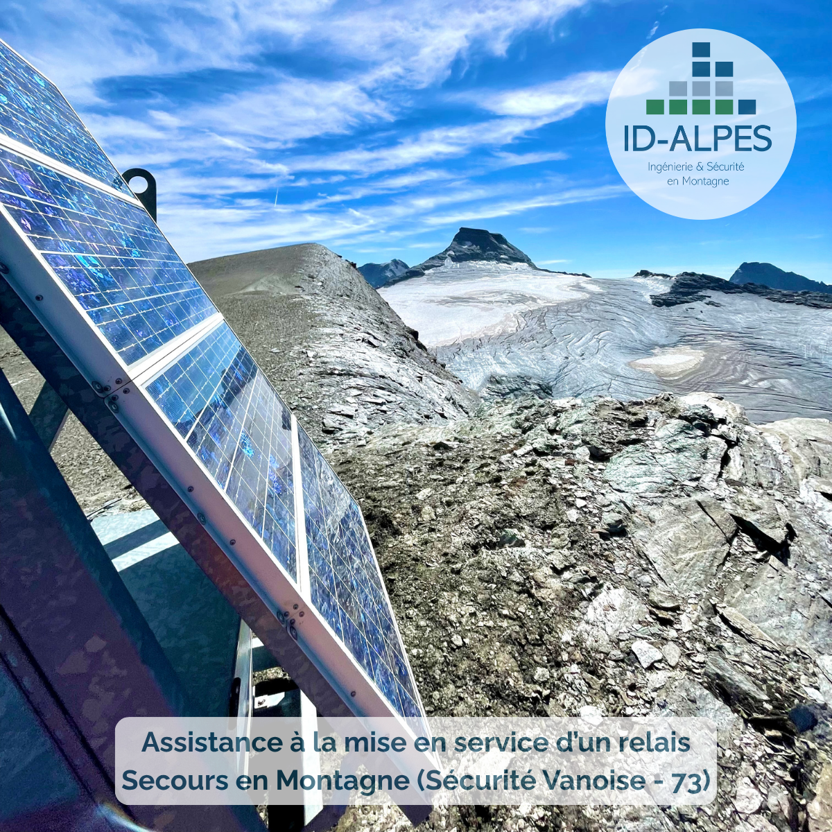 SV Albaron Relais radio solaire pour le secours en montagne en Savoie